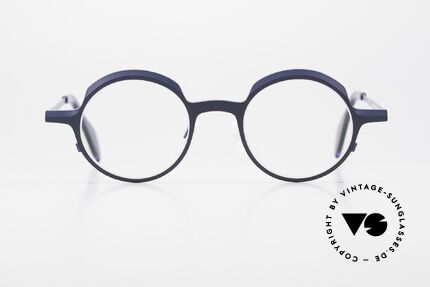Theo Belgium Brilliant Runde Designerbrille Titan, Damen- und Herrenbrille zugleich; Round Shape, Passend für Herren und Damen