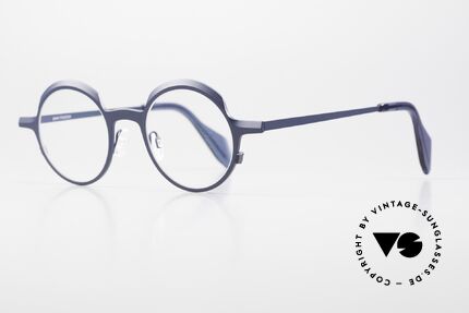 Theo Belgium Brilliant Runde Designerbrille Titanium, sehr hochwertig & komfortabel (Titan-Fassung), Passend für Herren und Damen