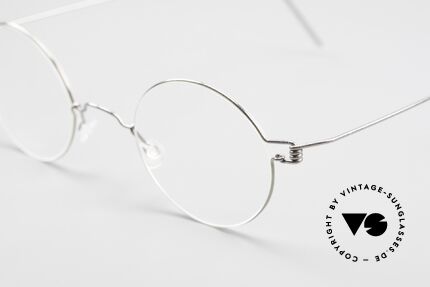 Lindberg Corona Air Titan Rim Runde Titanium Brille Unisex, extrem stabile Fassung, flexibel & elastisch, und nur 3g, Passend für Herren und Damen