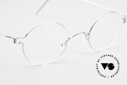 Lindberg Corona Air Titan Rim Runde Titanium Brille Unisex, ungetragenes Designerstück + orig. Lindberg Magnet-Etui, Passend für Herren und Damen
