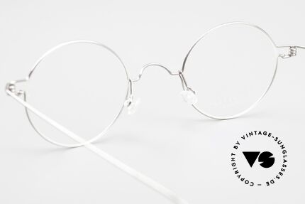 Lindberg Corona Air Titan Rim Runde Titanium Brille Unisex, eleganter Rahmen ohne Schrauben, Nieten oder Lötungen, Passend für Herren und Damen