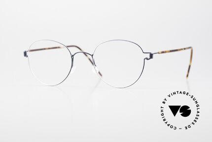 Lindberg Bo Air Titan Rim Pantobrille Titanium Unisex, unisex Panto-Brille von LINDBERG Air Titanium Rim, Passend für Herren und Damen