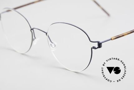 Lindberg Bo Air Titan Rim Pantobrille Titanium Unisex, so zeitlos, stilvoll und innovativ = Prädikat "VINTAGE", Passend für Herren und Damen