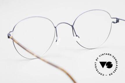 Lindberg Bo Air Titan Rim Pantobrille Titanium Unisex, eleganter Rahmen ohne Schrauben, Nieten od. Lötungen, Passend für Herren und Damen
