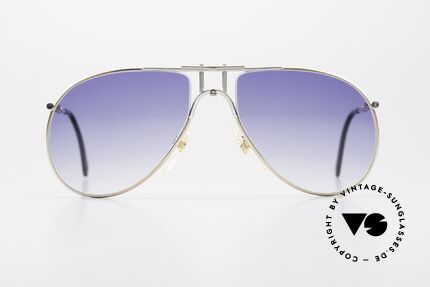 Aigner EA4 Luxus Aviator Sonnenbrille 80er, nobel modifizierte Pilotenform in Größe 57-18, 135, Passend für Herren