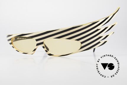 Alain Mikli 054104 PLUME 1980er Haute Couture Brille, grandiose Alain Mikli Paris Designer-Sonnenbrille, Passend für Herren und Damen