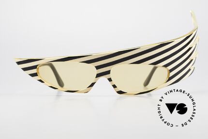 Alain Mikli 054104 PLUME 1980er Haute Couture Brille, die Rahmenform erinnert an eine Feder = PLUME, Passend für Herren und Damen