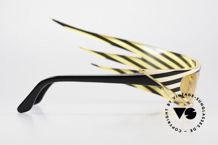 Alain Mikli 054104 PLUME 1980er Haute Couture Brille, kostbare Rarität / Sammlerstück (gehört ins Museum), Passend für Herren und Damen