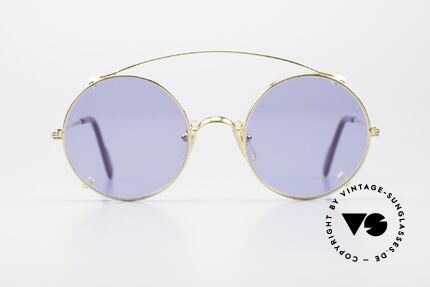 Cartier Mayfair - S Customized Mit Sonnen-Clip, kleine runde Designer-Brille in S Größe 45°20, Passend für Herren und Damen