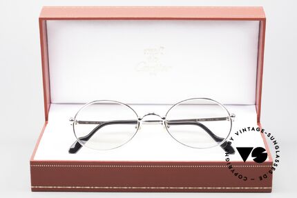 Cartier Saturne Brille Klein Oval Automatikglas, Größe: small, Passend für Herren und Damen