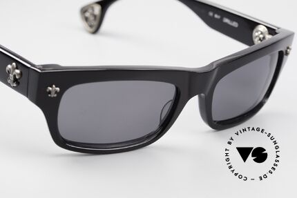 Chrome Hearts Drilled Rockstar Luxus Sonnenbrille, ungetragen mit POLARisierenden ZEISS Gläsern!, Passend für Herren und Damen