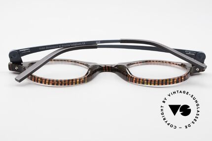 Theo Belgium Brambor Azetat Metall Designerbrille, das Modell kann natürlich beliebig verglast werden, Passend für Herren und Damen