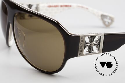 Chrome Hearts Erected Rockstar Aviator Sonnenbrille, herausragende Handwerkskunst (made in Japan), Passend für Herren und Damen