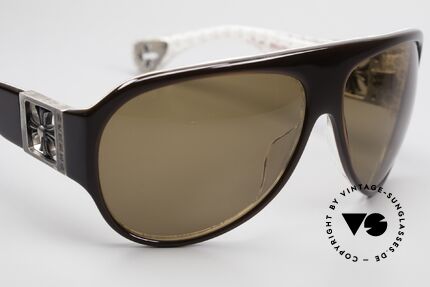 Chrome Hearts Erected Rockstar Aviator Sonnenbrille, Größe: small, Passend für Herren und Damen