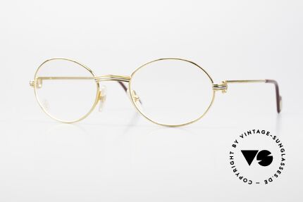 Cartier Saint Honore Sehr seltene 53er Large Größe, ovale VINTAGE Cartier Brillenfassung von circa 1998, Passend für Herren und Damen