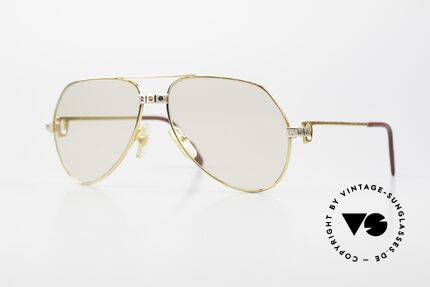 Cartier Vendome Santos - S 80er Sonnenbrille Automatikglas, Vendome = das berühmteste Brillendesign von CARTIER, Passend für Herren und Damen
