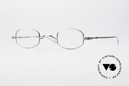 Lunor II 02 Kleine Brille in Antik Silber Details