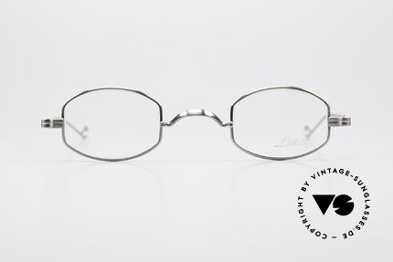Lunor II 02 Kleine Brille in Antik Silber, Lunor Brillen = zeitlose Klassiker aus Deutschland, Passend für Herren und Damen
