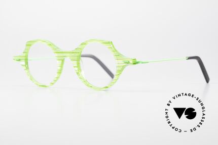 Theo Belgium Patatas Crazy Designerbrille Kunstbrille, großartiges Brillendesign mit Federscharnieren, Passend für Herren und Damen