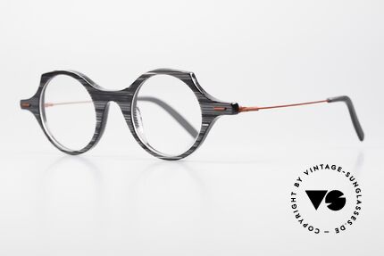 Theo Belgium Patatas Crazy Kunstbrille Designerbrille, großartiges Brillendesign mit Federscharnieren, Passend für Herren und Damen