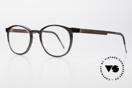 Lindberg 1032 Acetanium Unisex Designer Brille Panto, Mod. 1032 in Gr. 50/21: Acetat & Titanium Kombination, Passend für Herren und Damen