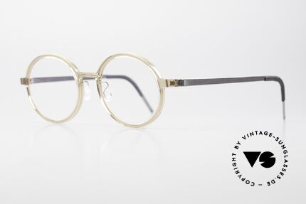 Lindberg 1174 Acetanium Runde Designer Brille, Mod. 1174 in Gr. 50/19: Acetat & Titanium Kombination, Passend für Herren und Damen