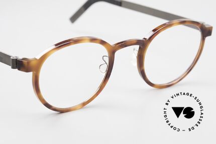 Lindberg 1014 Acetanium Runde Designer Brille Panto, so zeitlos, stilvoll und innovativ = Prädikat "VINTAGE", Passend für Herren und Damen