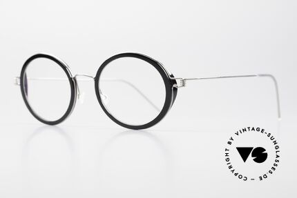 Lindberg Fay Air Titan Rim Titan Fassung Damen & Herren, markant veredelte Air Titanium Version mit Azetat-Rand, Passend für Herren und Damen