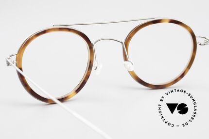 Lindberg Teitur 46 Air Titan Rim Pantobrille Mit Oberbalken, die orig. Lindberg Demogläser sind beliebig austauschbar, Passend für Herren und Damen