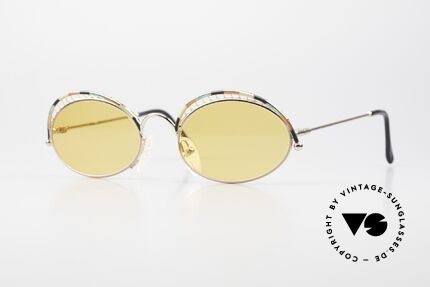 Casanova TSC1 80er Kunst Brillenfassung, zauberhafte Casanova Designerbrille von ca. 1985, Passend für Damen