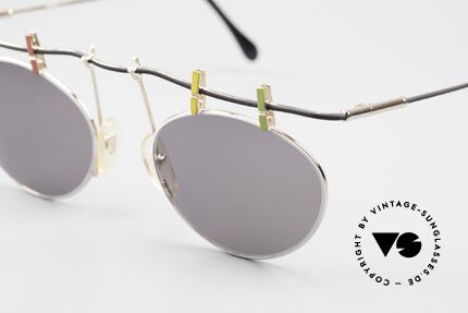 Taxi ST2 by Casanova Wäscheklammer Sonnenbrille, spassige Rahmenkonstruktion mit 'Wäscheklammern', Passend für Herren und Damen