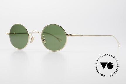 Lunor V 110 Runde Sonnenbrille Vergoldet, ohne große Logos; stattdessen mit zeitloser Eleganz, Passend für Herren und Damen