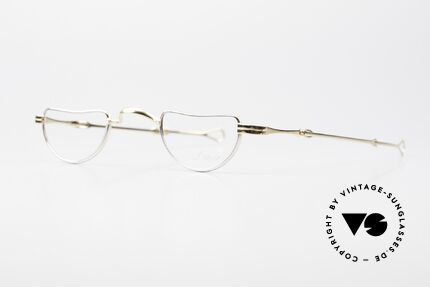 Lunor I 07 Telescopic Teleskopbrille BC Gold Platin, 39/26 Größe, Bügel von 118mm bis 155mm einstellbar, Passend für Herren und Damen