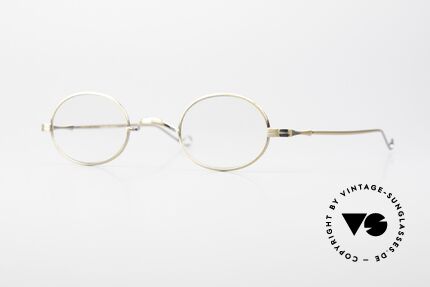 Lunor II 10 Limited Metallbrille Antik Gold, ovale vintage Brille der Lunor II Serie, Metallfassung, Passend für Herren und Damen Lunor II 10 Limited Metallbrille Antik Gold, ovale vintage Brille der Lunor II Serie, Metallfassung, Passend für Herren und Damen