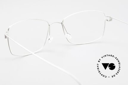 Lindberg Casper Air Titan Rim Titanium Brille Unisex Eckig, eleganter Rahmen ohne Schrauben, Nieten oder Lötungen, Passend für Herren und Damen