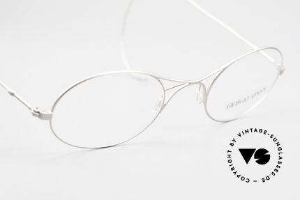 Giorgio Armani 229 Die Armani Schubert Brille, sehr puristisch: einfache 'Drahtbrille' mit einem X-Steg, Passend für Herren und Damen