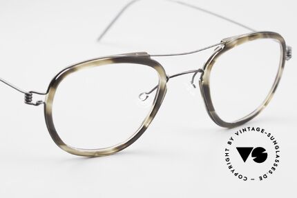 Lindberg William Air Titan Rim Panto Brille Damen & Herren, ungetragenes Einzelstück mit original Lindberg Hart-Etui, Passend für Herren und Damen
