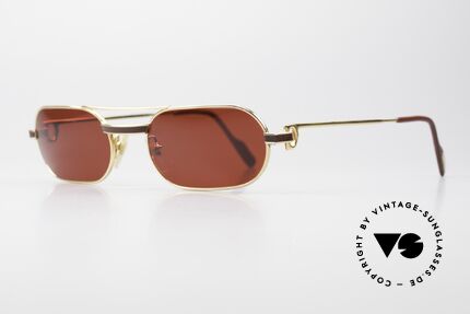 Cartier MUST Laque - M Luxus Sonnenbrille 3D-Rot, 22kt vergoldet (wie alle alten Cartier Luxus-Brillen), Passend für Herren und Damen Cartier MUST Laque - M Luxus Sonnenbrille 3D-Rot, 22kt vergoldet (wie alle alten Cartier Luxus-Brillen), Passend für Herren und Damen