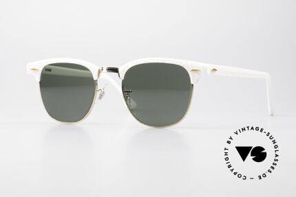 Ray Ban Clubmaster Bausch & Lomb USA 80er Brille Details
