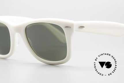 Ray Ban Wayfarer I Rare USA Sonnenbrille Limited, sehr sehr seltene Ausführung in weiß + B&L Gläser, Passend für Herren und Damen Ray Ban Wayfarer I Rare USA Sonnenbrille Limited, sehr sehr seltene Ausführung in weiß + B&L Gläser, Passend für Herren und Damen