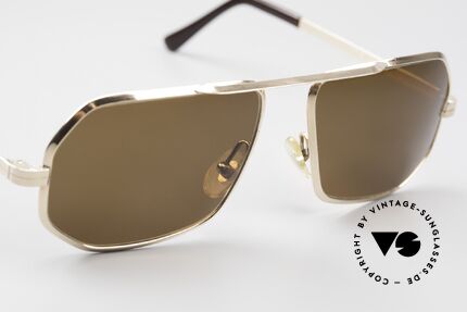 Cottet Manager 60er Brille Walzgold Doublé, kostbare Rarität mit neuen Gläsern (100% UV Schutz), Passend für Herren