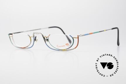 Casanova LC34 Designer Vintage Lesebrille Bunt, Spitzen-Qualität und farbenfrohes Rahmenmuster, Passend für Herren und Damen