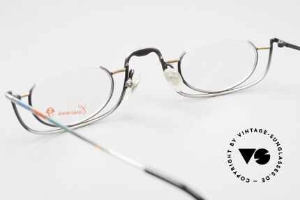 Casanova LC34 Designer Vintage Lesebrille Bunt, orig. 80er Fassung ist natürlich optisch verglasbar, Passend für Herren und Damen