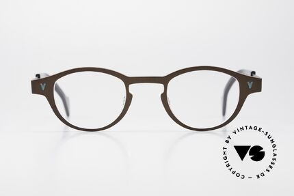 Theo Belgium Seventeen Damen & Herren Titanbrille, Modell Seventeen in Farbe 98 (braun metallic), Passend für Herren und Damen
