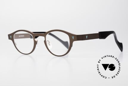Theo Belgium Seventeen Damen & Herren Titanbrille, Avantgarde-Brille für Damen & Herren zugleich, Passend für Herren und Damen