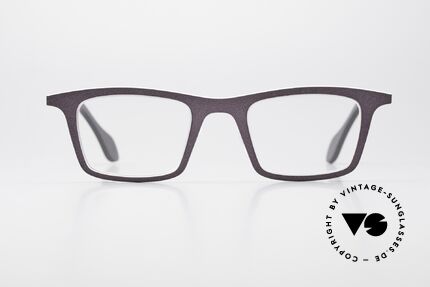 Theo Belgium Mille 23 Klassische Designerbrille Unisex, Modell mille+23 in color code 411 (lila & weiss), Passend für Herren und Damen