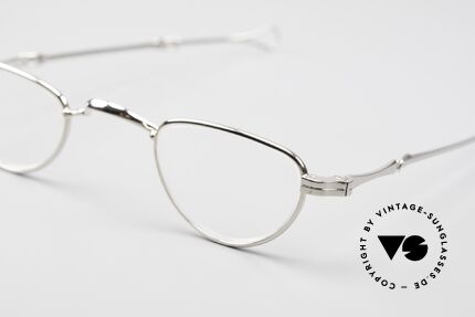 Lunor I 06 Telescopic Ausziehbare Brille Platin PP, bekannt für den W-Steg und die schlichten Formen, Passend für Herren und Damen