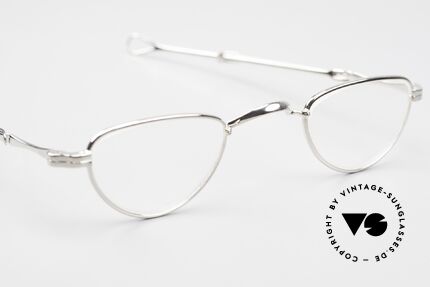 Lunor I 06 Telescopic Ausziehbare Brille Platin PP, altes, ungetragenes LUNOR Einzelstück (RARITÄT!), Passend für Herren und Damen