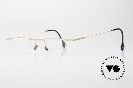 Passe Partout 09A 90er Lesebrille Bauhaus Stil, filigran ausgeklügelte Formen; schlichtweg mondän, Passend für Herren und Damen