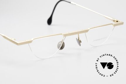 Passe Partout 09A 90er Lesebrille Bauhaus Stil, ungetragenes Meisterstück mit orig. DEMO-Gläsern, Passend für Herren und Damen